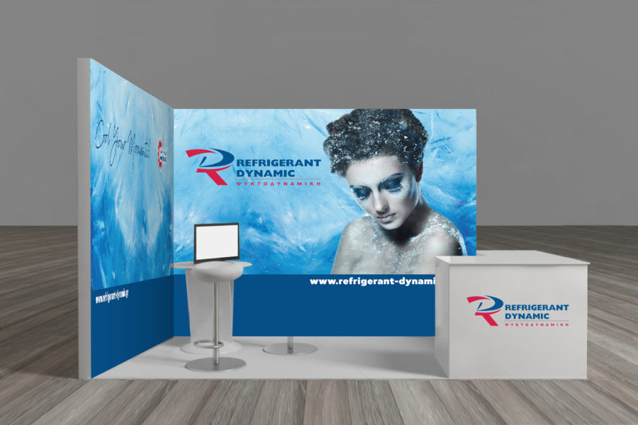 Refrigerant Dynamic Exhibition Stand