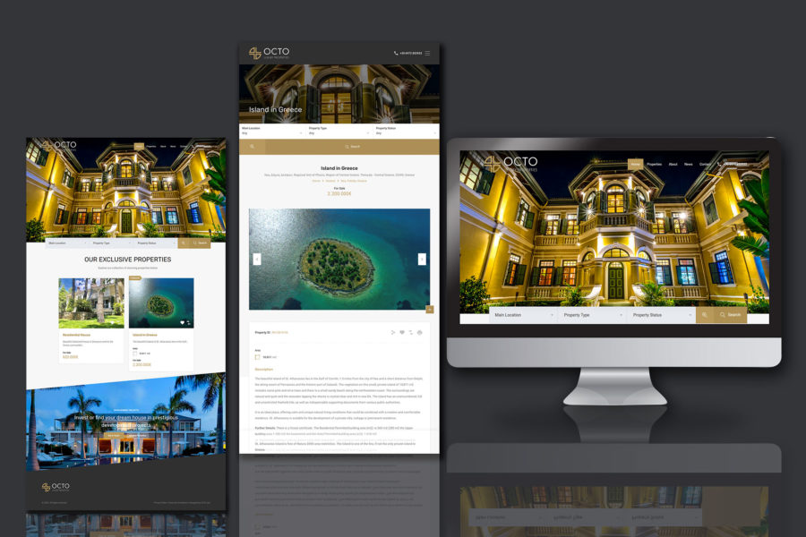 Web site – Octo Luxury Properties