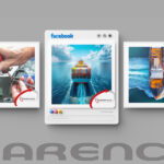 Social media posts για τη Sarenco με θεματικές ναυτιλίας, τεχνικής υποστήριξης και μεταφορών, σχεδιασμένα από την OCTO adv.