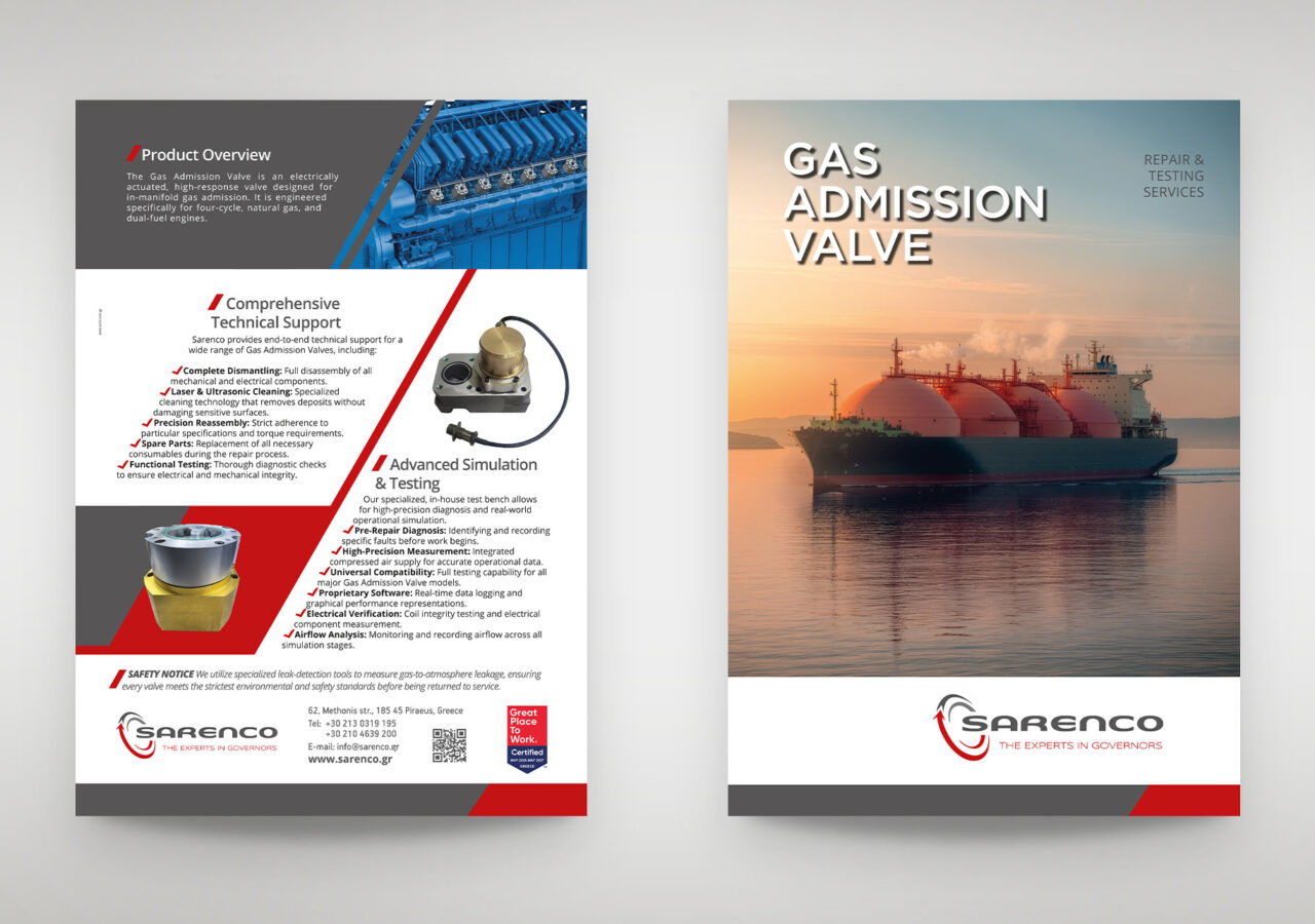 SARENCO Product Brochure Design Gas Valves